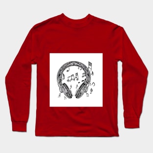 Music Headphones Long Sleeve T-Shirt